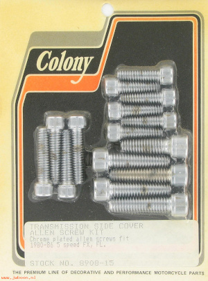 TRANSMISSION SIDE COVER SCREWS CHROME PLATED